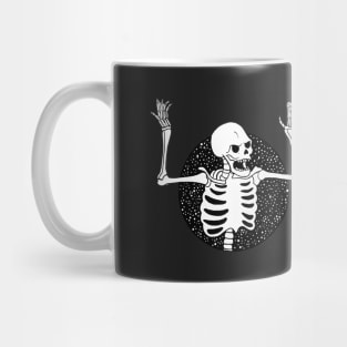 Spooky Scary Skeleton by Skye Rain Art Mug
